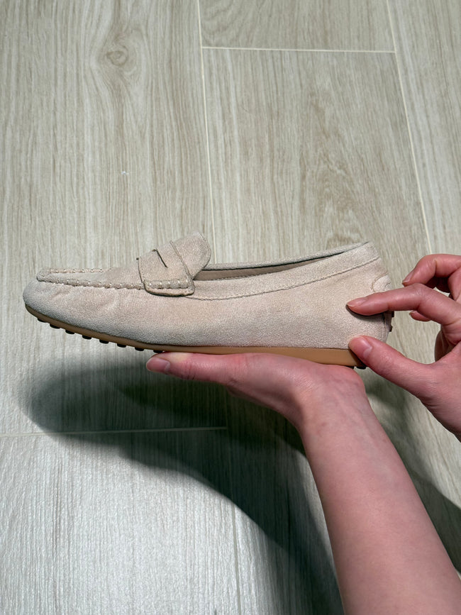 內增高Suede Loafer