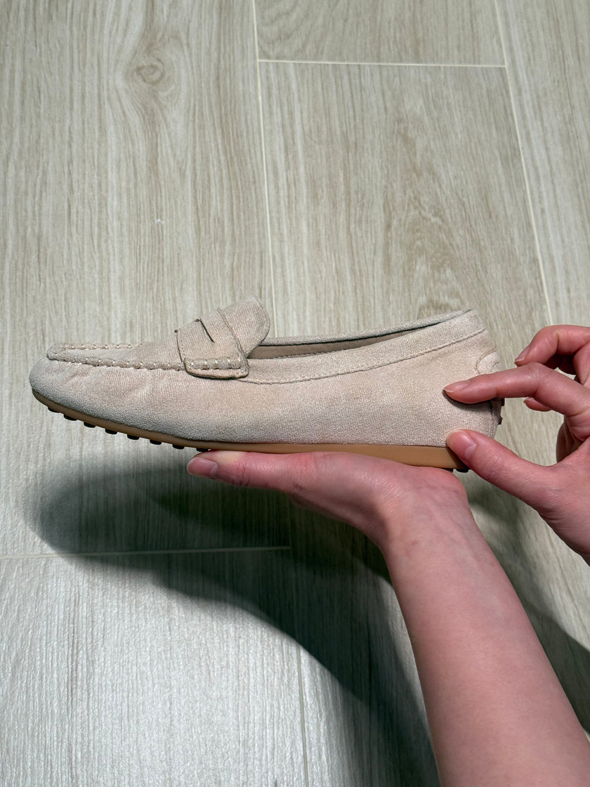 內增高Suede Loafer