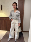 立體縐褶感blouse