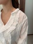 立體縐褶感blouse