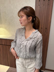 立體縐褶感blouse