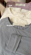 [買一送一] 羊毛棉天絲圓領tee