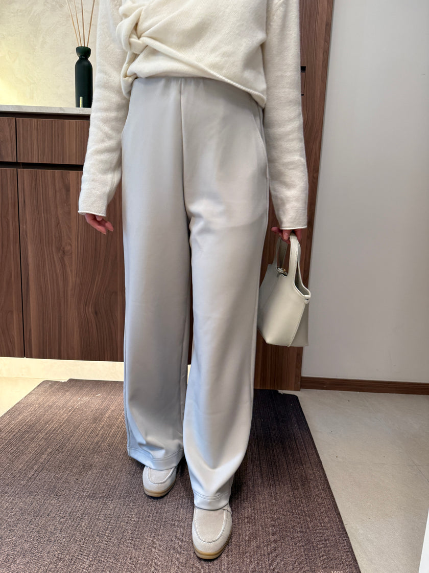 日常高腰直筒垂墜闊褲