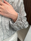 立體縐褶感blouse