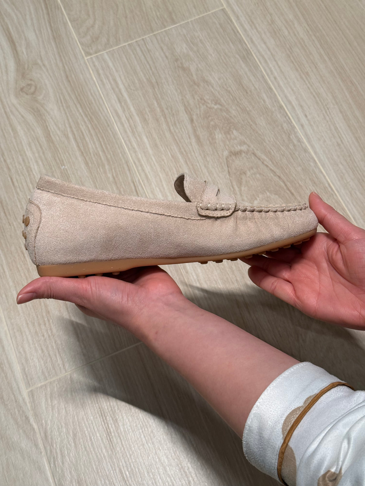 內增高Suede Loafer