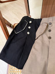 經典雙排鈕扣短褲