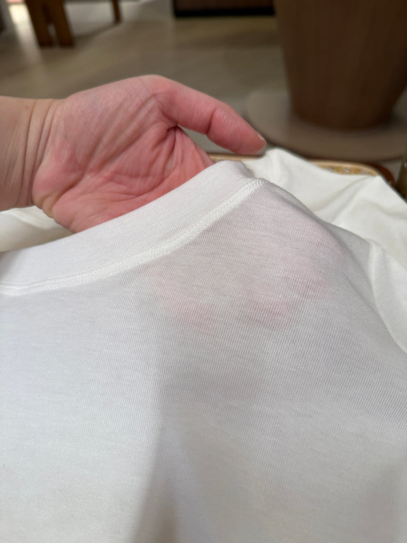 【高質感親膚系列】天絲65%前後兩著雙領型基本款 Tee