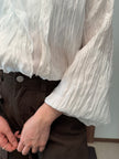 立體縐褶感blouse