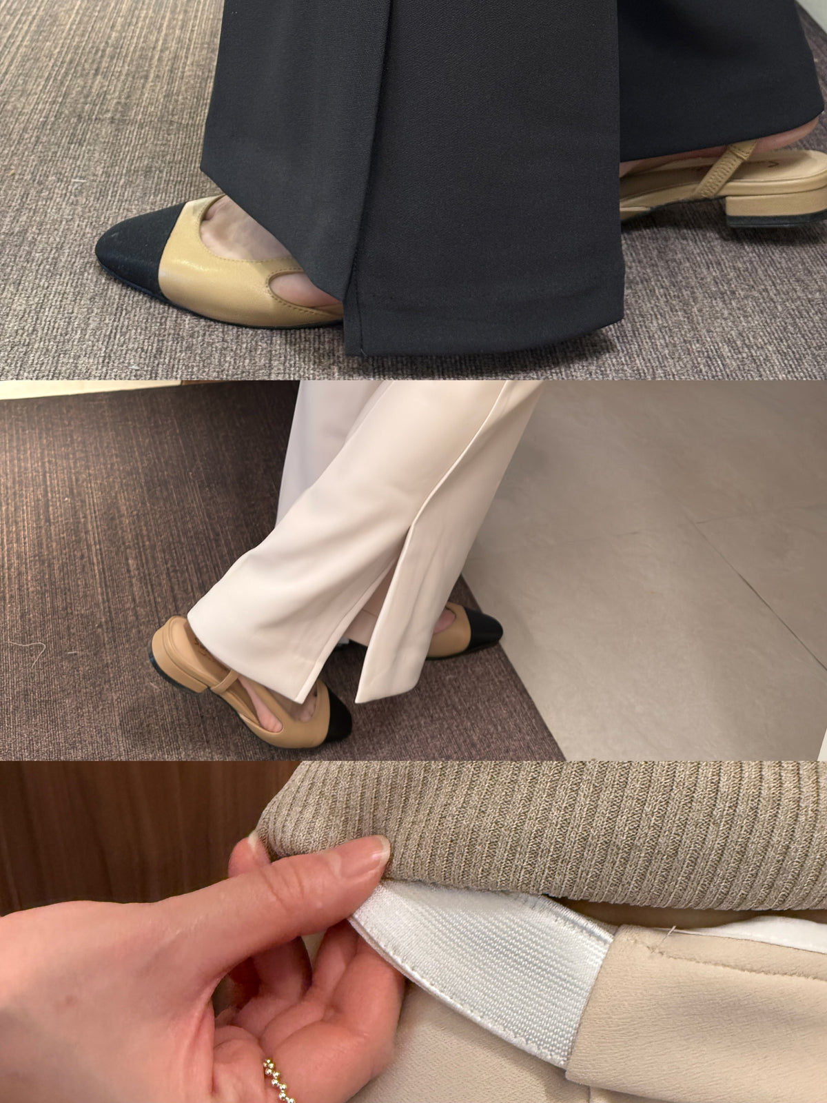 [小個子友好] 高腰修身西裝褲