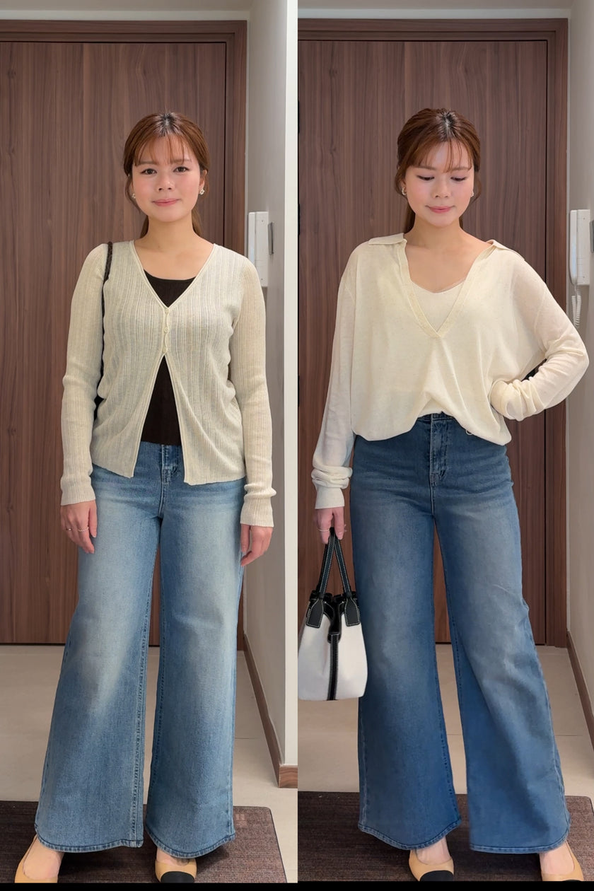 高腰洗水喇叭JEANS