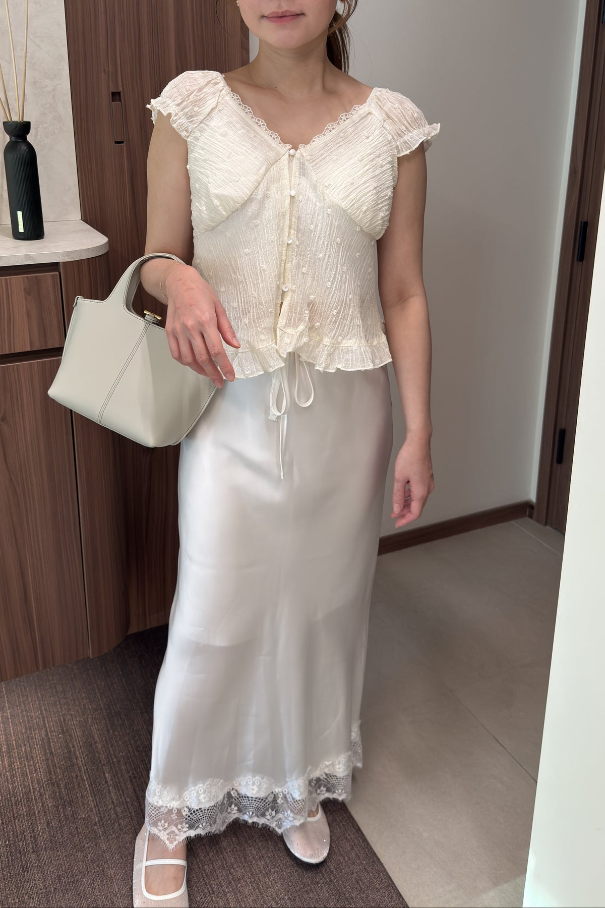 高級緞面skirt