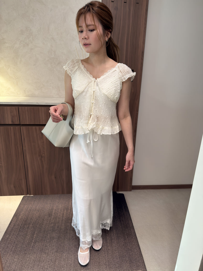 高級緞面skirt