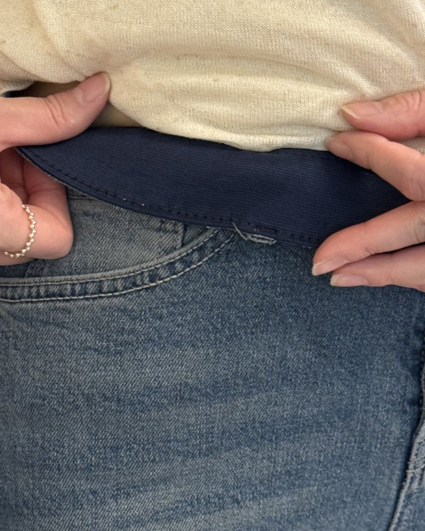 高腰洗水喇叭JEANS