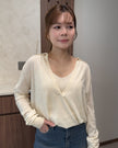 真兩件的亞麻top set
