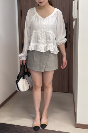 [春秋] 高腰西裝裙褲