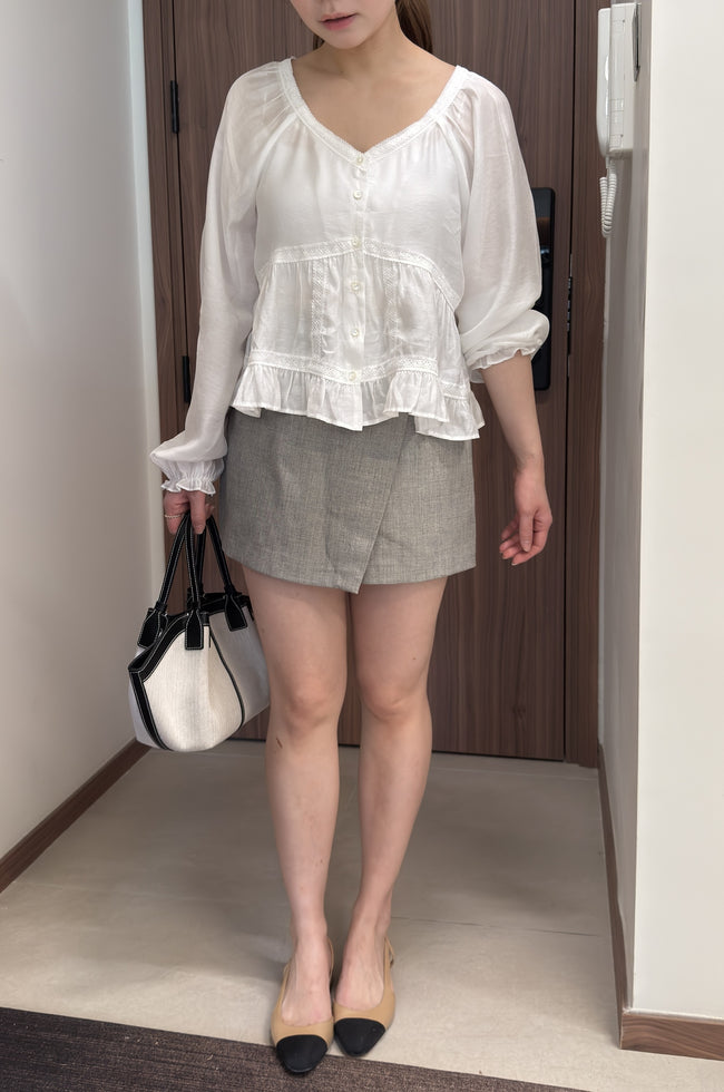 [春秋] 高腰西裝裙褲